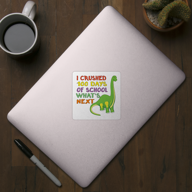 100 Days of School Dinosaur 100th Day Student Kids Dino by Maxx Exchange